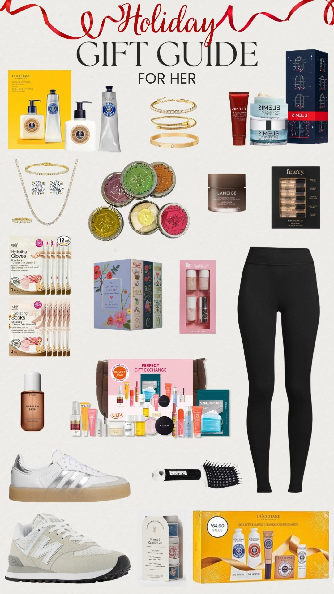 Cozy, chic, and thoughtful! This Holiday Gift Guide for Her has it all 🎁✨ From lined leggings and classic sneakers to luxury skincare, candles, and gold bracelets, these picks are perfect for every woman on your list. Add a touch of self care with fragrance, books, and nail polish sets she’ll love all season long. 

 #LTKGiftGuide #LTKBeauty
