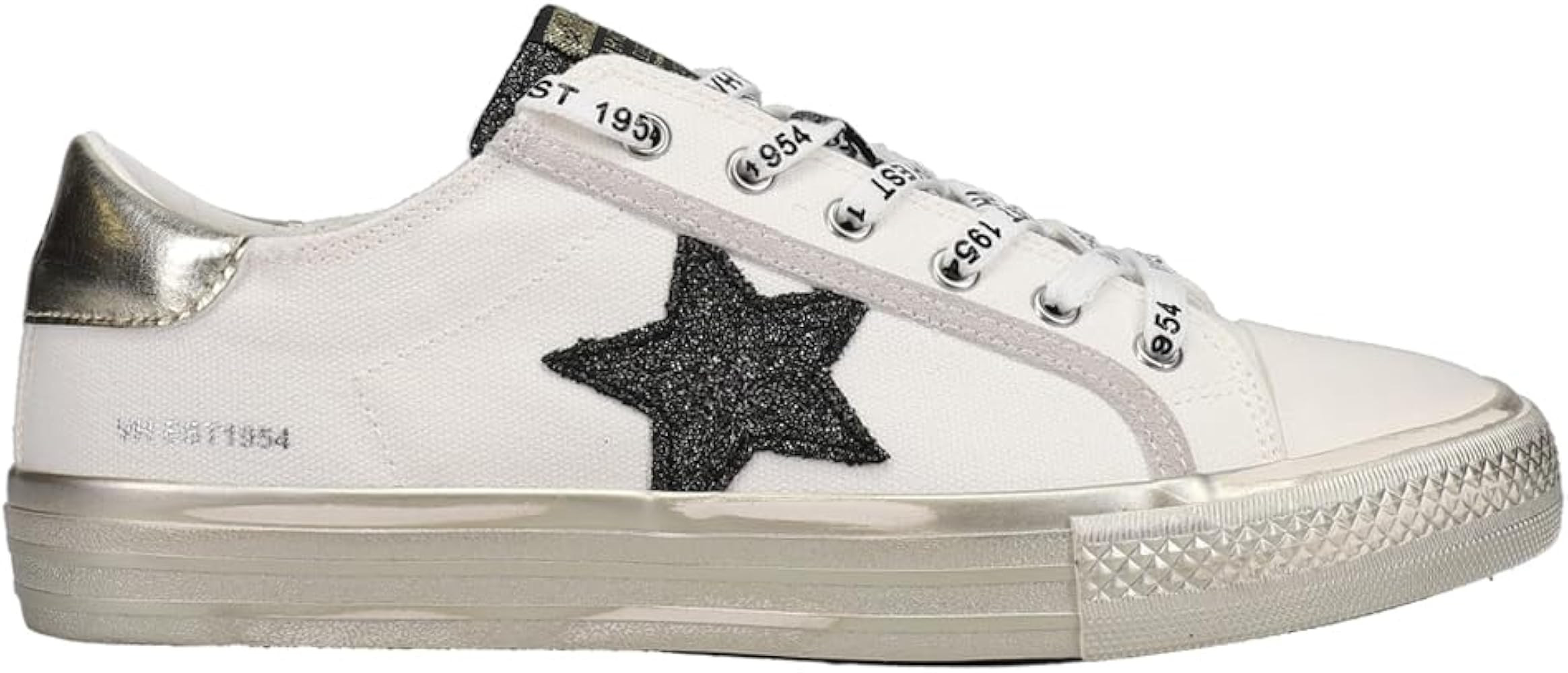 VINTAGE HAVANA Womens Alive Metallic Glitter Slip On Sneakers Shoes Casual - Gold | Amazon (US)