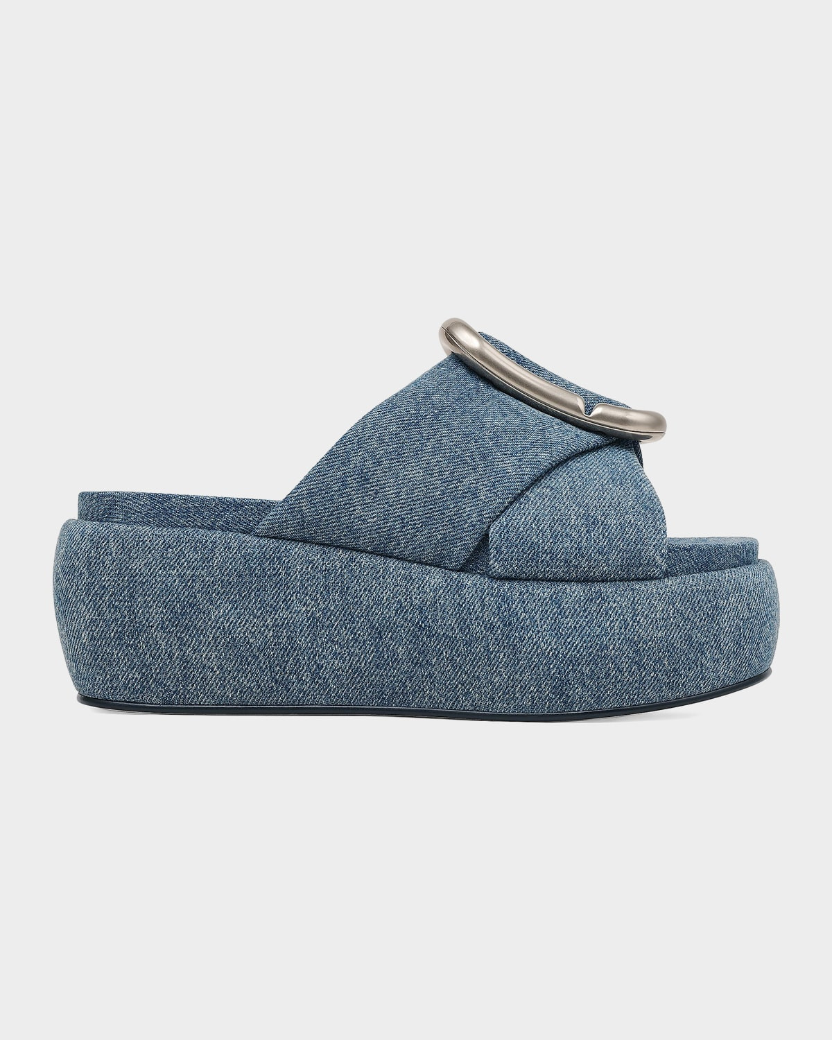 Pop J Marc Platform Denim Sandals | Neiman Marcus