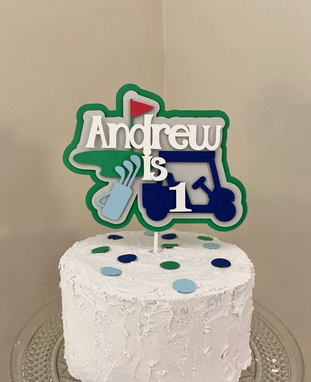 Golf Birthday Cake Topper Golf Party Decorations Hole in One Personalized Name Age 2nd 3rd 4th 5t... | Etsy (US)