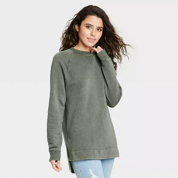 Women's Fleece Tunic Sweatshirt - Universal Thread™ | Target