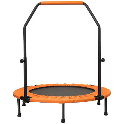 Ainfox Compact Fitness Trampoline with Handlebar for Cardio-Orange | Target