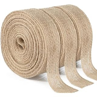 Amazon.com: Livder 5 Rolls Natural Jute Burlap Fabric Ribbon for Wedding Events Party and Home De... | Amazon (US)