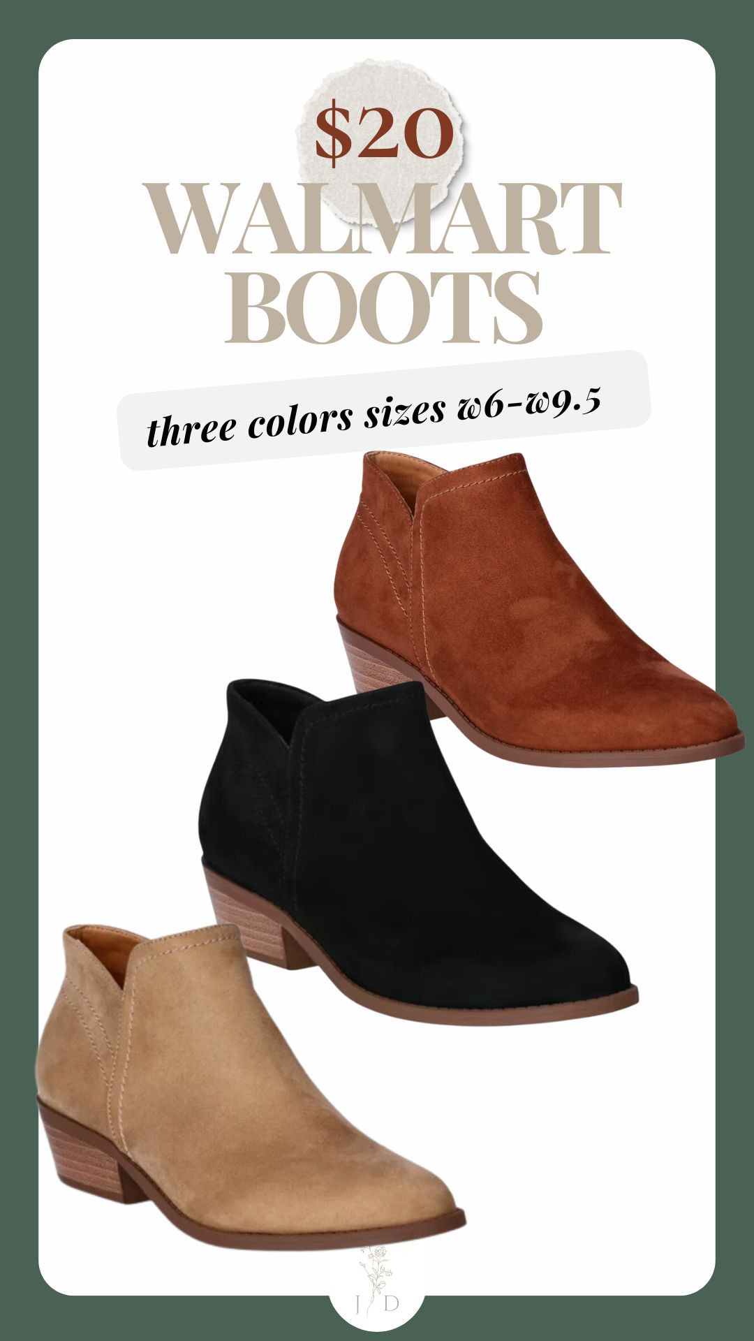 Cute booties from Walmart! 

#LTKMidsize #LTKFindsUnder50 #LTKOver40