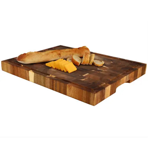 Megachef 17 x 13 Inch Acacia Wood Butcher Block Carving and Cutting Serving Board with Juice Groove at Nordstrom | Nordstrom