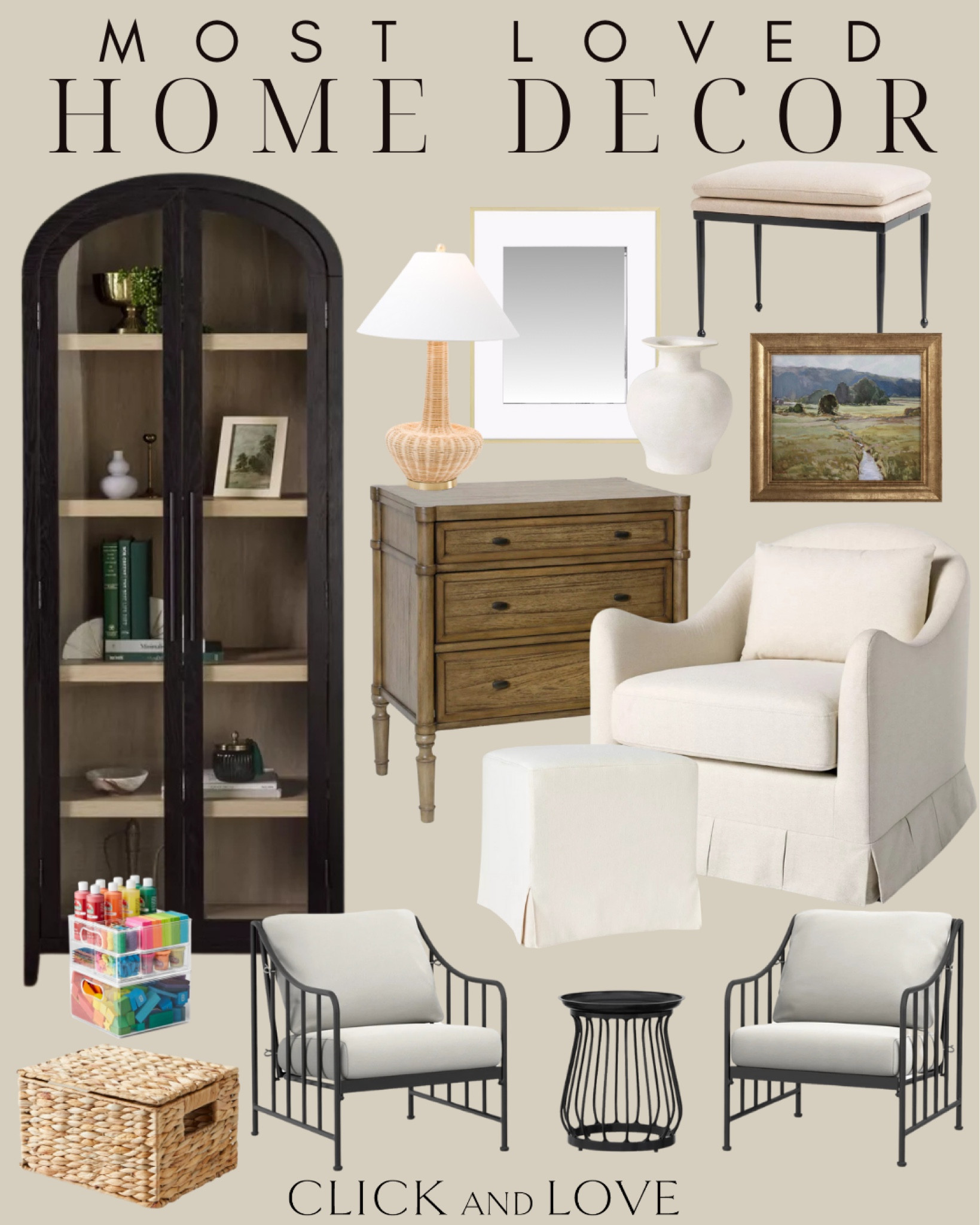 Most Loved home decor from a mix of retailers this week! My favorite patio set from Walmart is back in stock. Grab it for spring and summer. 

Living room, bedroom, guest room, family room, Modern home decor, traditional home decor, budget friendly home decor, Interior design, shoppable inspiration, curated styling, beautiful spaces, classic home decor, style tip, look for less, designer inspired, vase,decorative accent,storage cabinet, glass front cabinet, ottoman, storage cabinet, home accents, lamp, rattan lamp, storage bins, patio set, outdoor furniture, side table, dresser, frame, gold frame, wall art, basket, storage baskett

#LTKSeasonal #LTKFamily #LTKStyleTip #LTKHome