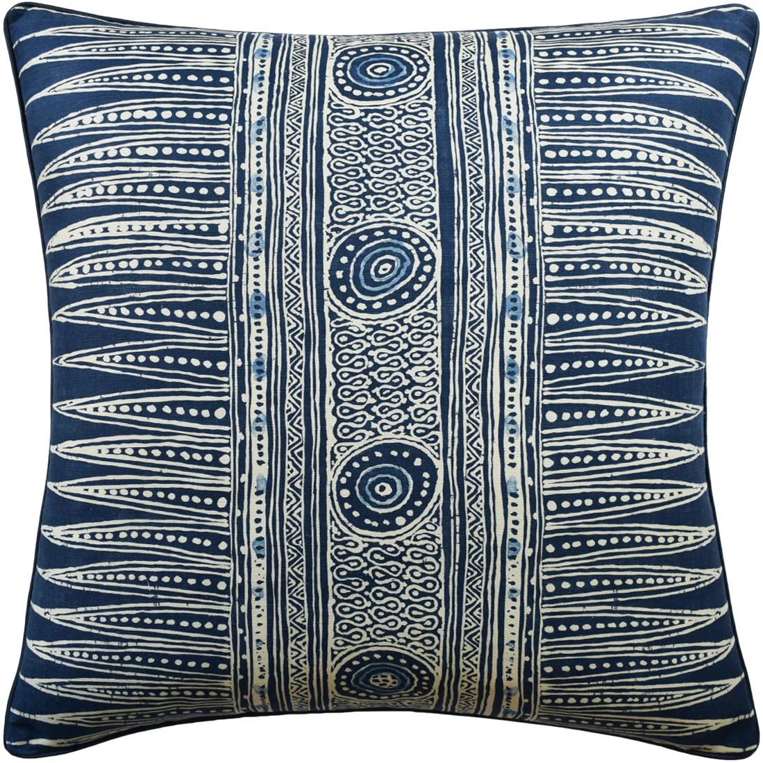 Indian Zag Pillow, Indigo, Pair | Paloma & Co.