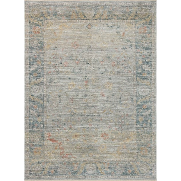 Millie MIE-04 Slate/Multi Area Rug | Rugs Direct