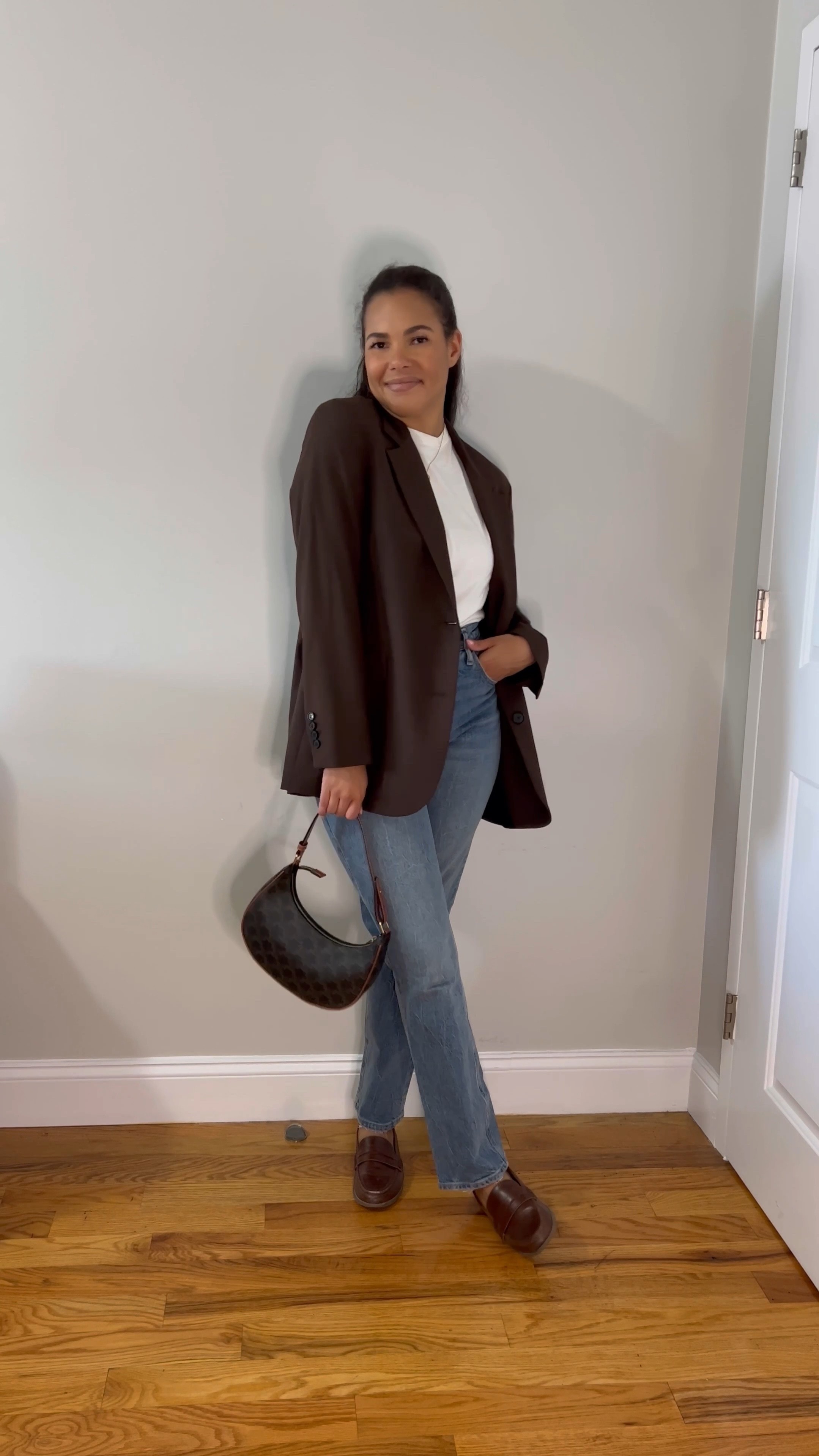 Penny loafers, brown loafers, brown blazer, oversized blazer, medium wash jeans, straight leg jeans, 90s straight jeans, white t-shirt, fall outfits, fall fashion, fall style, fall trends, casual fall style, casual fall fashion, neutral fall style, neutral fall outfits, neutral outfits, neutral style, classic style, style guide, effortless style, minimalist style, fall layering, transitional outfits, summer to fall transitional outfit, workwear, office outfits, business casual outfits

#LTKSale #LTKworkwear #LTKSeasonal