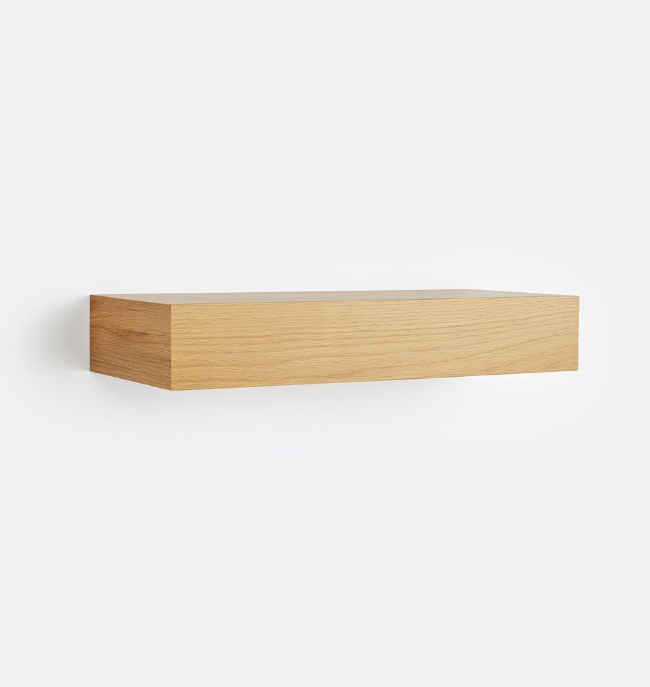 Floating Wood Shelf with 4" Height
 | Rejuvenation | Rejuvenation