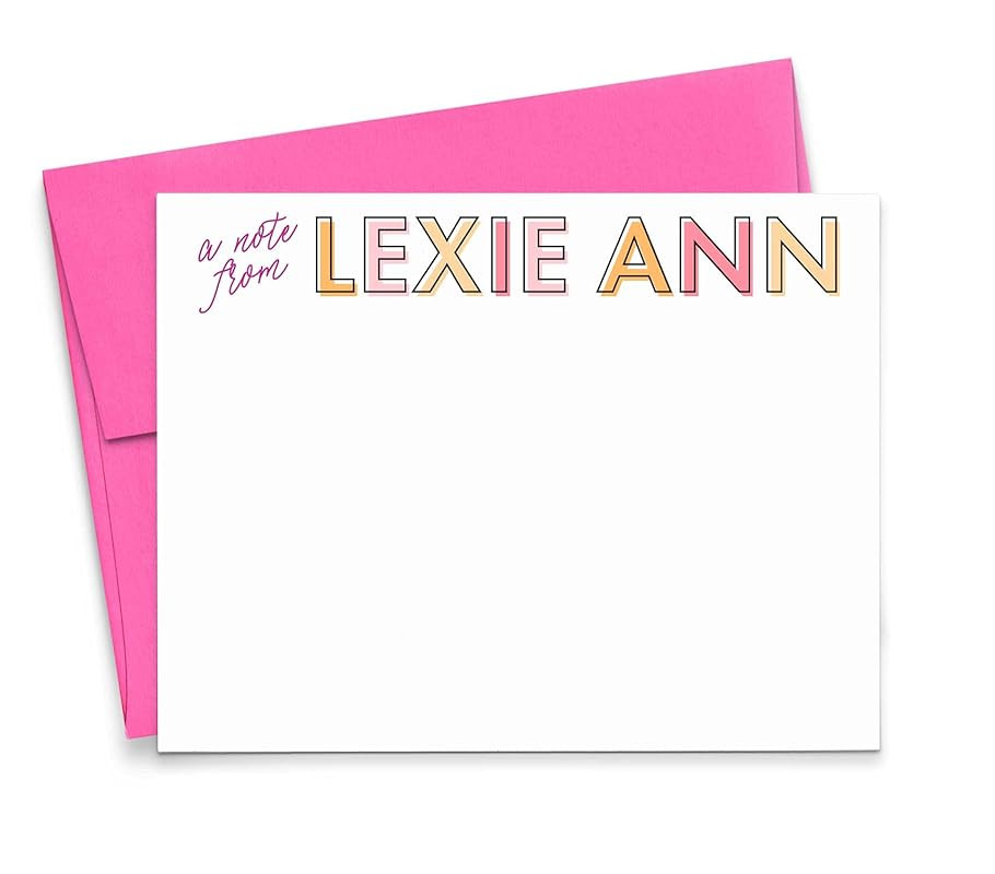 Personalized Thank You Stationery for Girls, Personalized Stationery for Girls Cute Stationery fo... | Amazon (US)