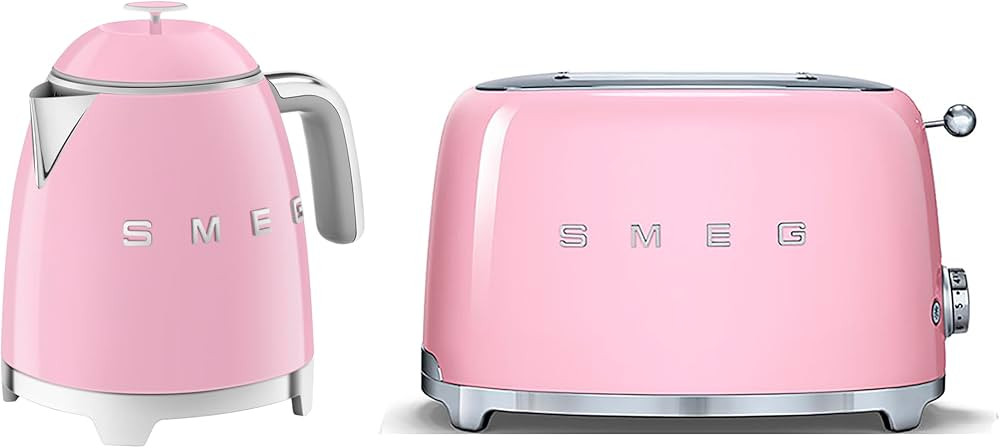 Smeg 50’s Style Retro Range Breakfast Set, 0.8L 1400W Mini Kettle and Multi-Functional Control ... | Amazon (UK)