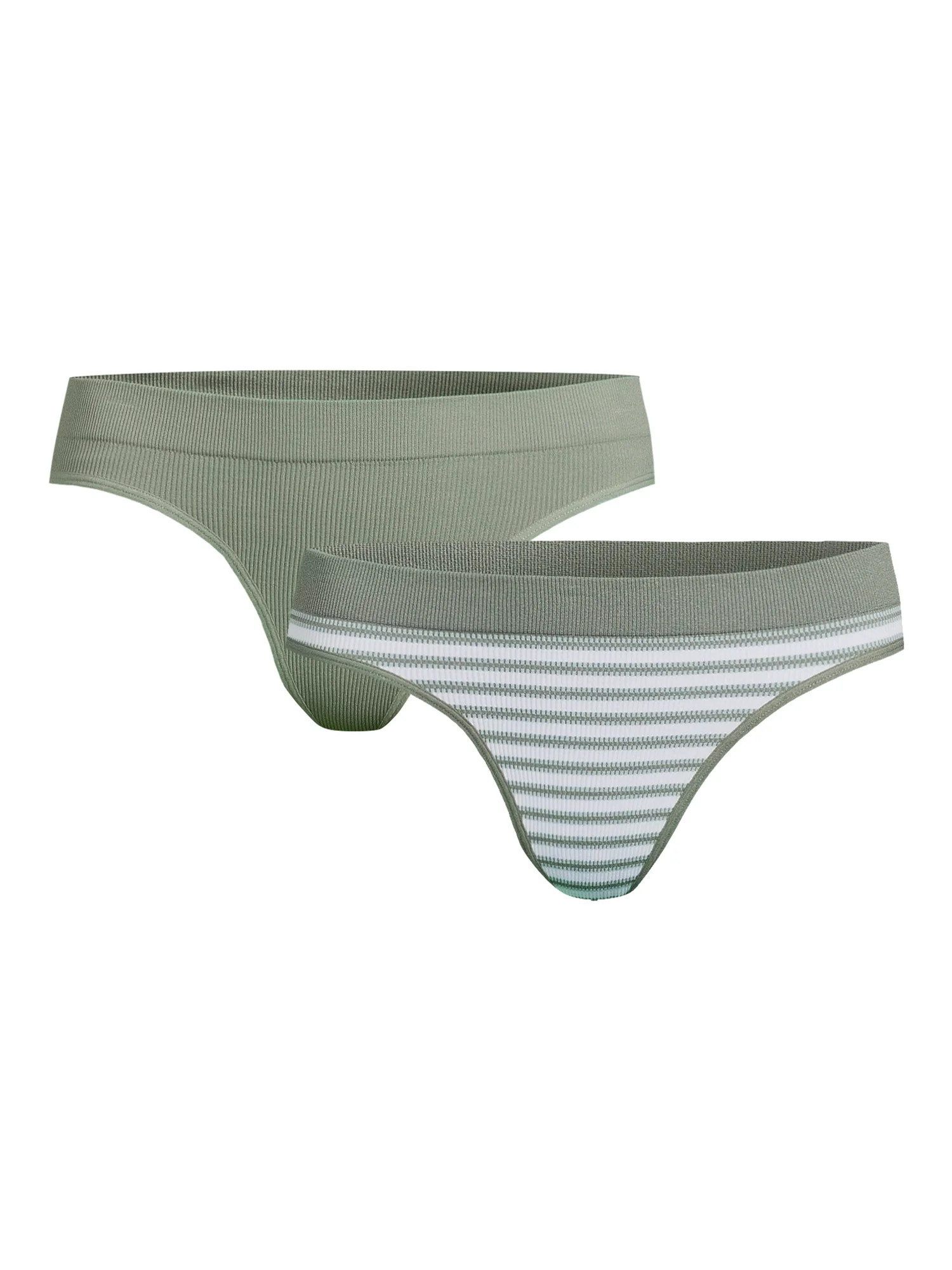 No Boundaries Women's Seamless Thong Panties, 2-Pack - Walmart.com | Walmart (US)
