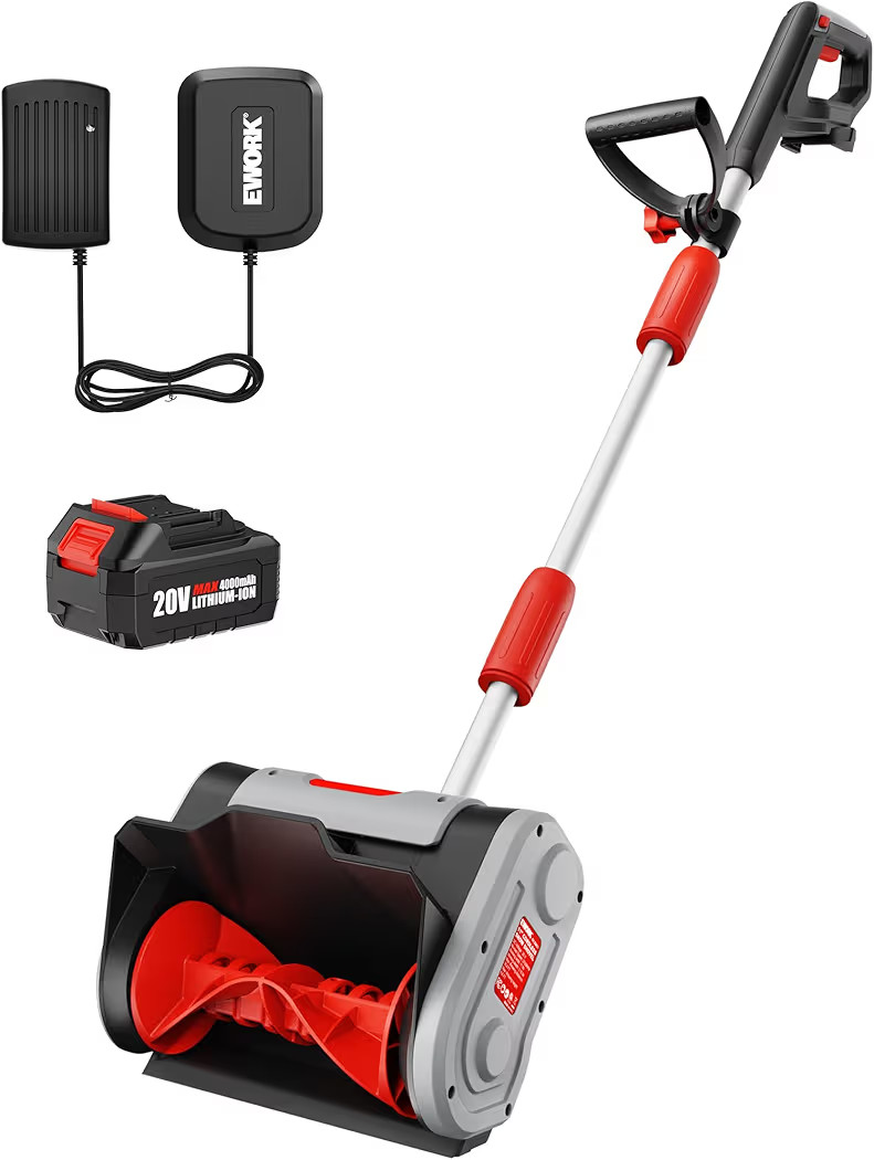 EWORK Electric Snow Shovel Cordless, 20V 11'' Lightweight Electric Snow Blower Shovel, with Adjus... | Amazon (US)