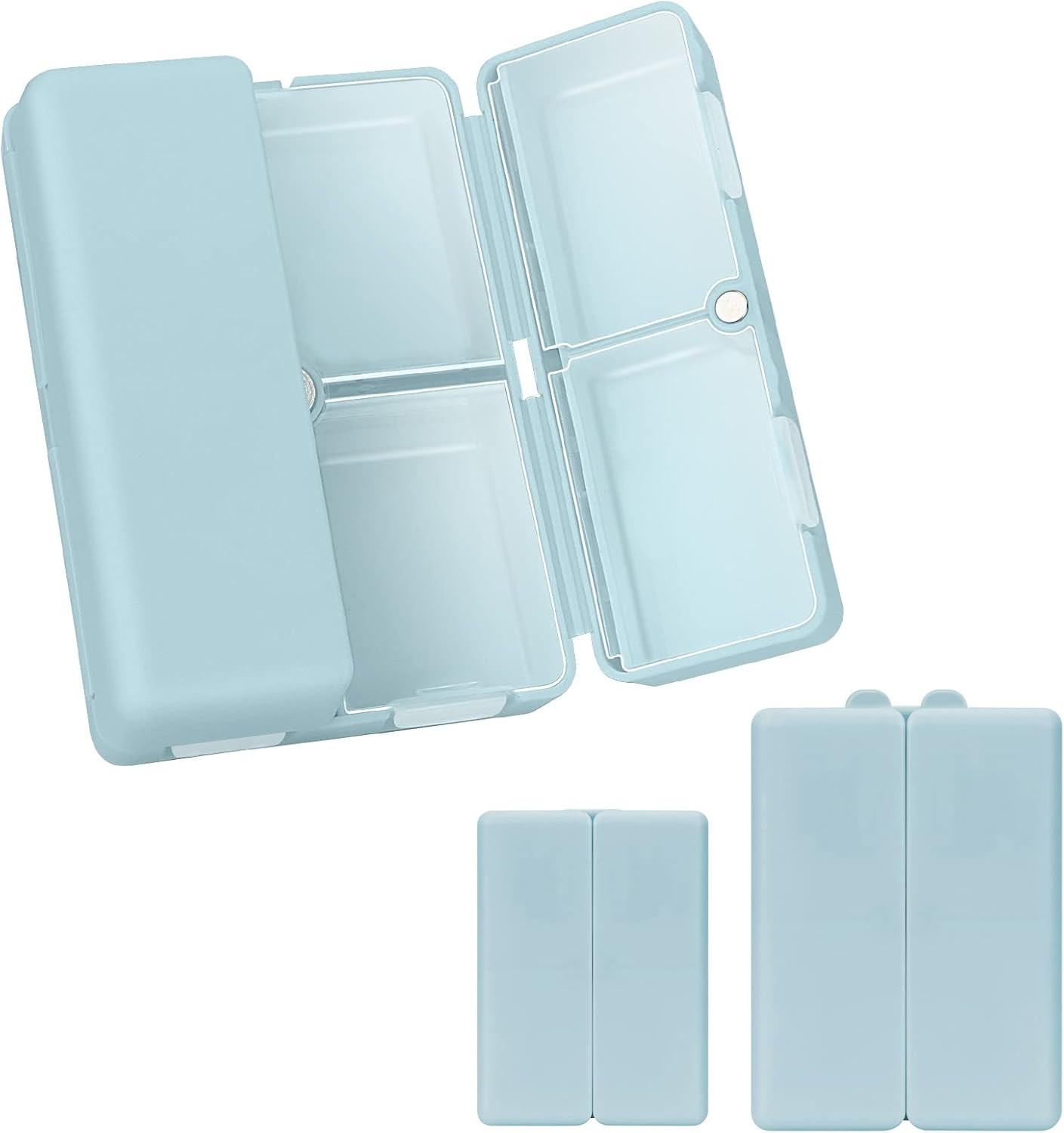 FYY 2 Pcs Daily Pill Organizer, 7 Compartments Portable Pill Case Travel Pill Organizer,[Folding ... | Amazon (US)