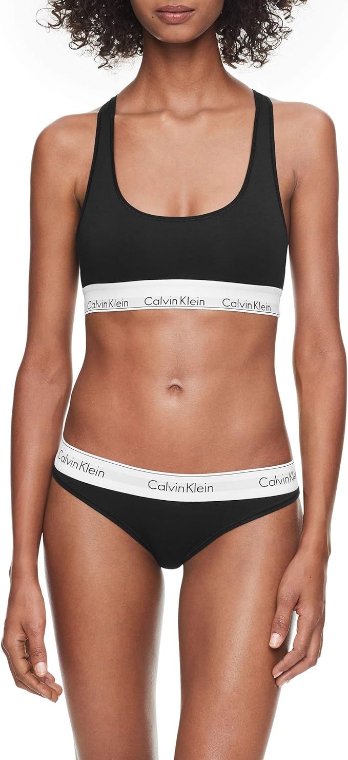 Calvin Klein Women's Modern Cotton Bralette and Bikini Set | Amazon (US)