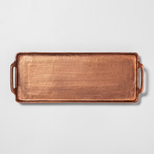 Antique Copper Finish Décor Tray - Hearth & Hand™ with Magnolia | Target