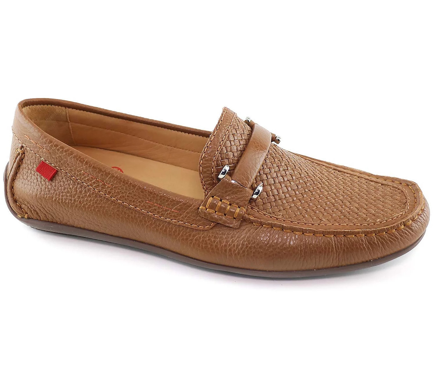 Marc Joseph New York Men's Leather Loafer- Brya nt Park Weave | QVC