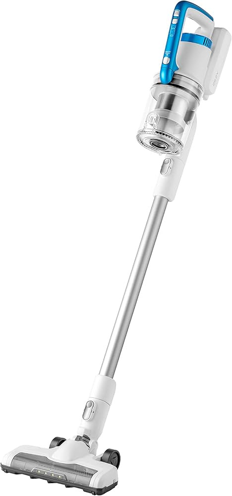 Amazon Basics 2 in 1 Cordless Vacuum Cleaner with BLDC Motor 350W 0.7L White and Blue | Amazon (UK)