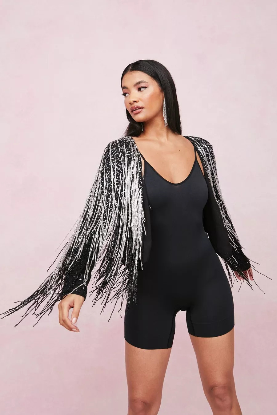 Tassel Beaded Metallic Jacket | Nasty Gal (US)