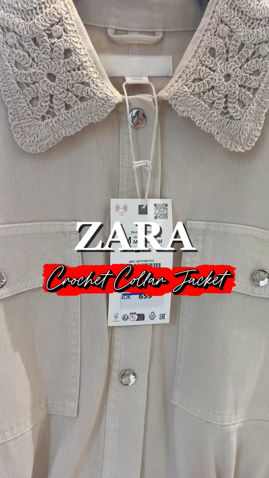 Zara Crochet Collar Jacket 

#LTKspring #LTKeurope #LTKuk