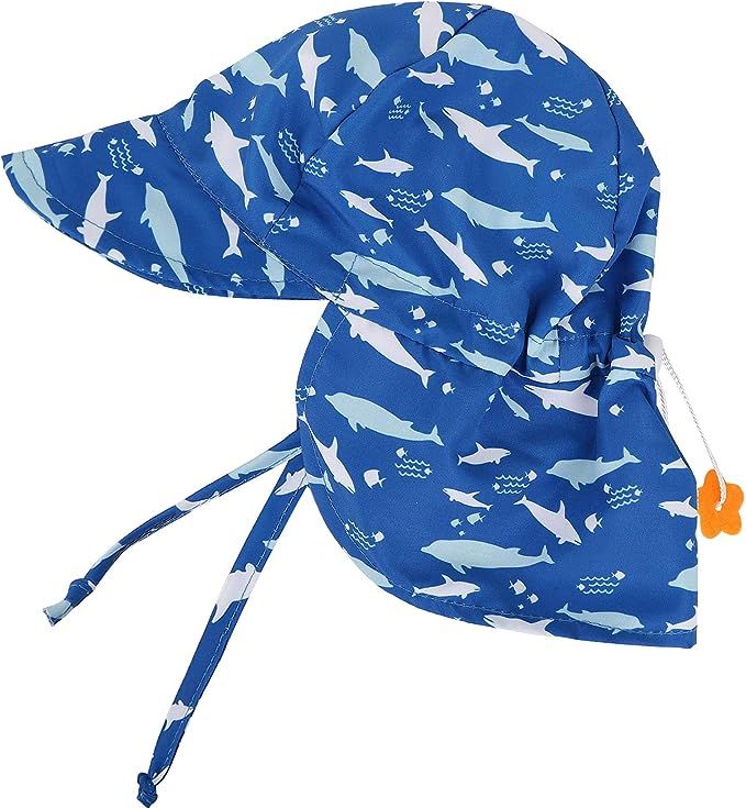 SimpliKids UPF 50+ UV Ray Sun Protection Baby Hat w/Neck Flap & Drawstring | Amazon (US)
