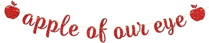 Maicaiffe Apple of Our Eye Banner - Baby Shower Gender Reveal Party Decor - Fruit Theme Apple 1st... | Amazon (US)