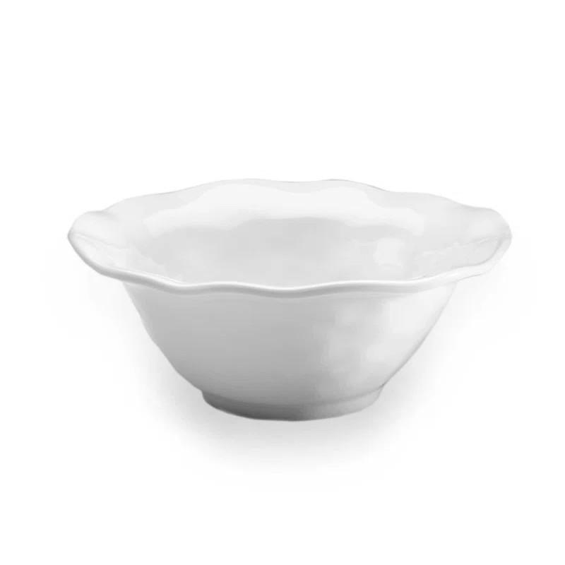 Content 13 oz. Ruffle Melamine Cereal Bowl (Set of 4) | Wayfair North America