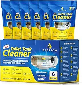 Bastion Toilet Tank Cleaner - 6-Uses. Removes Rust, Minerial Deposits, Hard Water Stains, & Calci... | Amazon (US)
