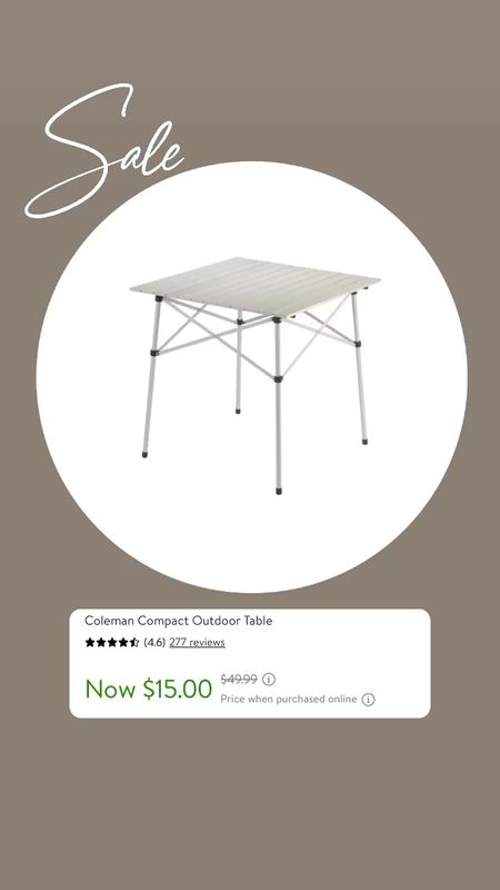 We have and love this Coleman table! 

It’s easy and quick to put up and take down. Perfect for family gatherings when you need extra seating or for enjoying the outdoors and camping. Would make a great gift for the outdoorsman! 

Walmart, deal, deals, for, him, husband, boyfriend, outdoor, outdoorsman, roll, up, compact, table, Coleman, holiday, gift, gifts, giving, give, on, sale, find, finds, Christmas.

#LTKGiftGuide #LTKsalealert #LTKtravel