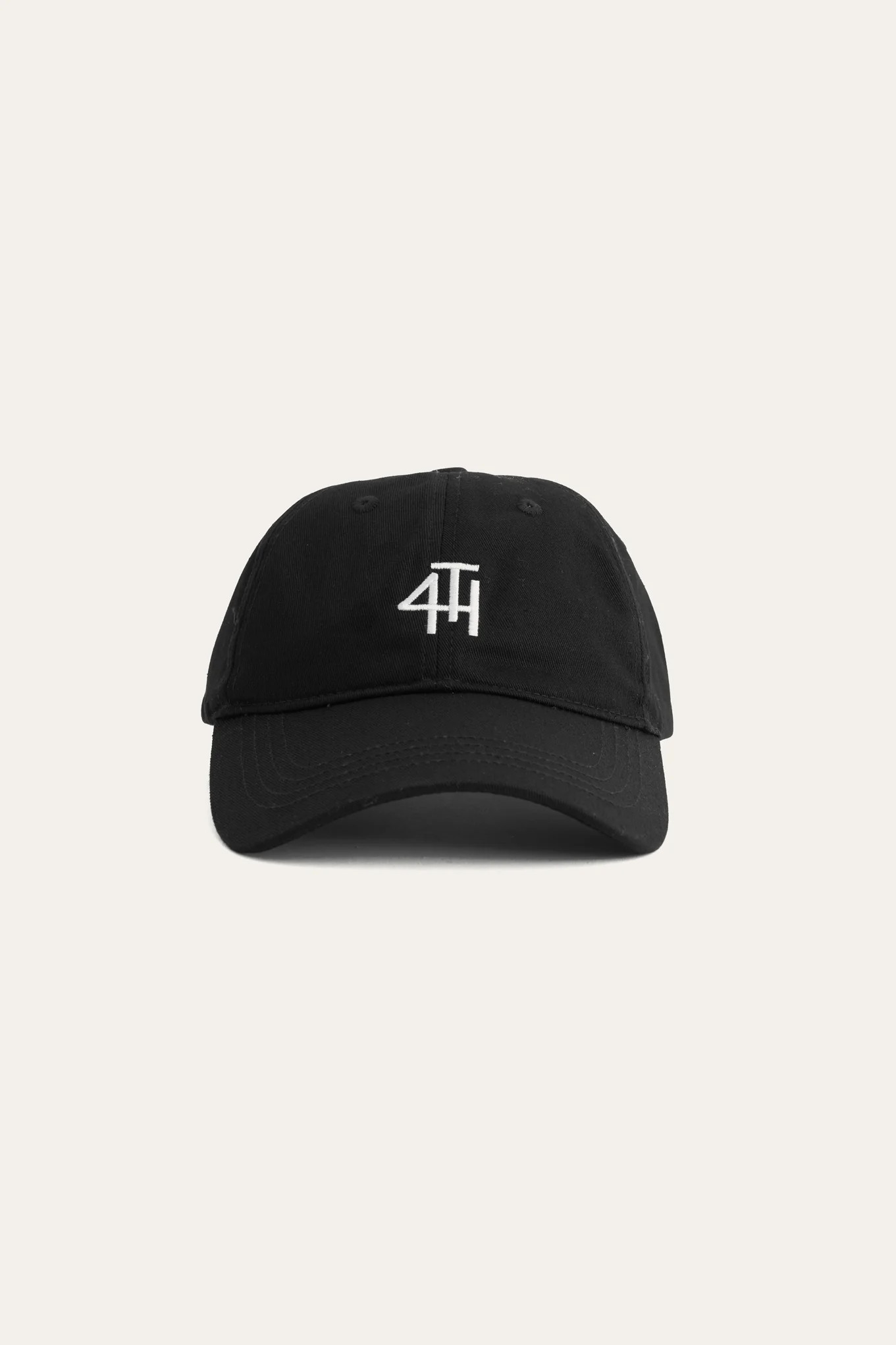 Black 4th Branded Embroidered Cap | 4th & Reckless