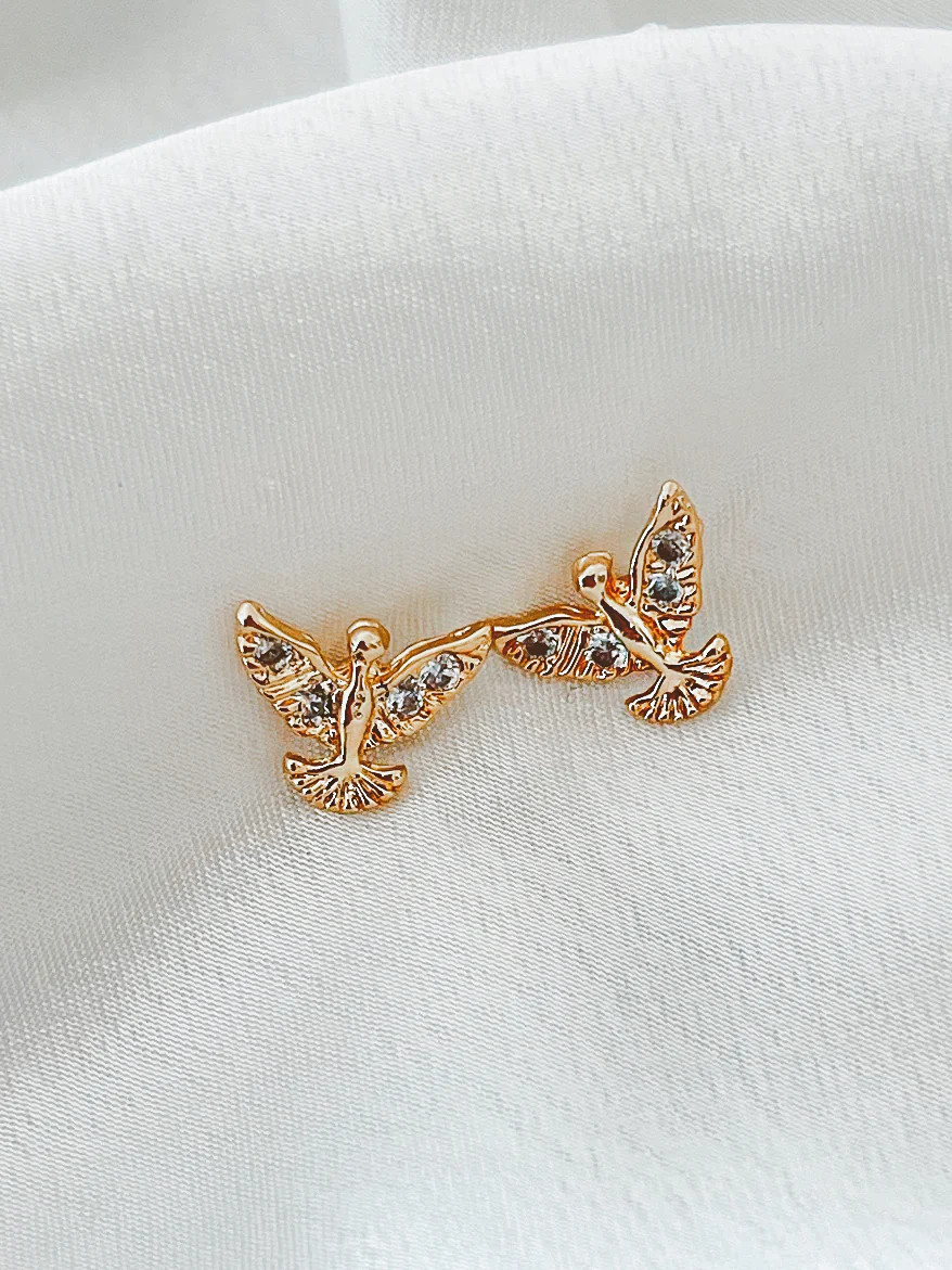 Dove Studs | Gratefully Helena