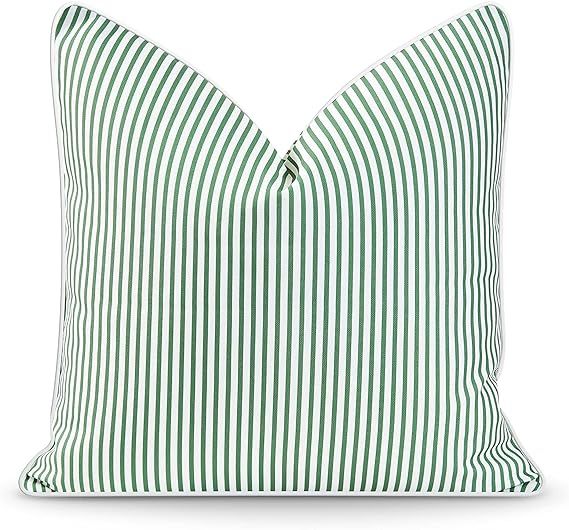 Hofdeco Premium Coastal Patio Indoor Outdoor Pillow Cover Only, 20"x20" Water Resistant for Backy... | Amazon (US)