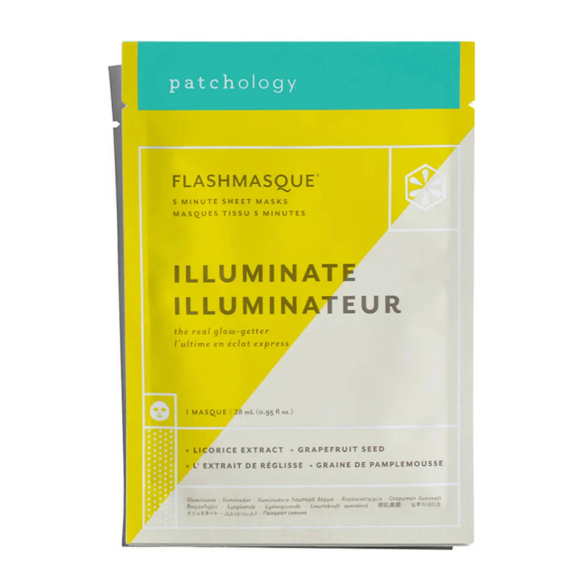 Patchology FlashMasque Illuminate 5 Minute Sheet Mask (Single) #10088946 | Smallflower