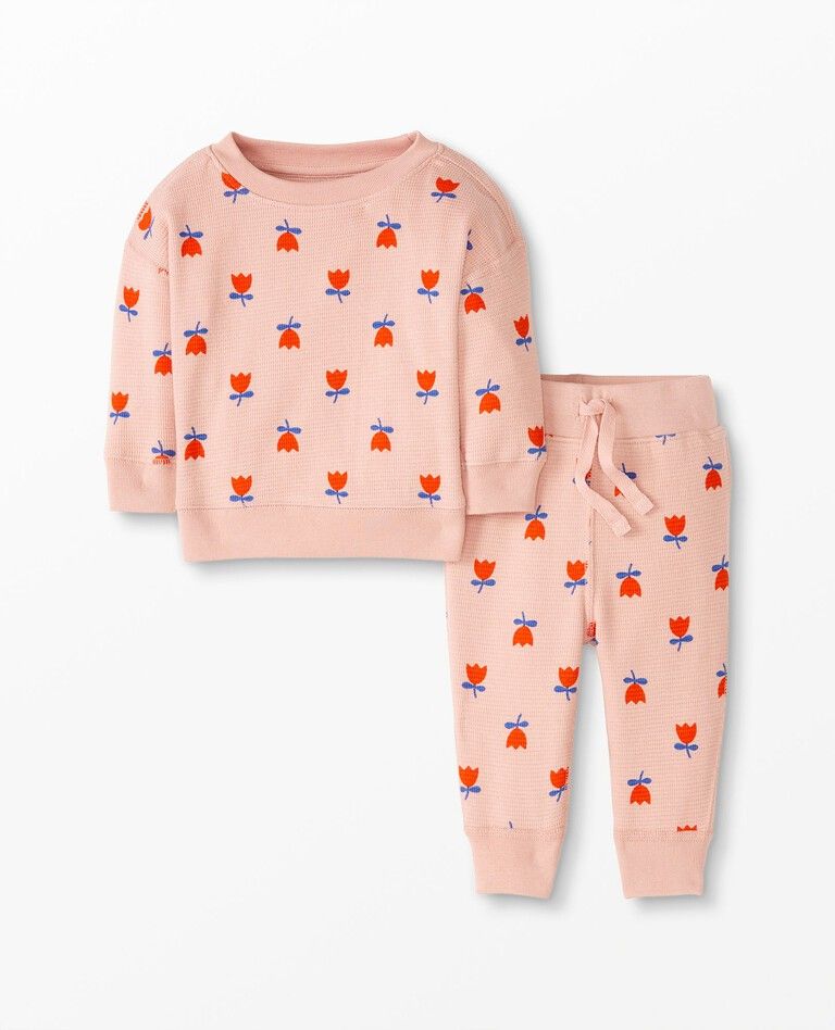 Baby Waffle Knit Top & Pants Set | Hanna Andersson