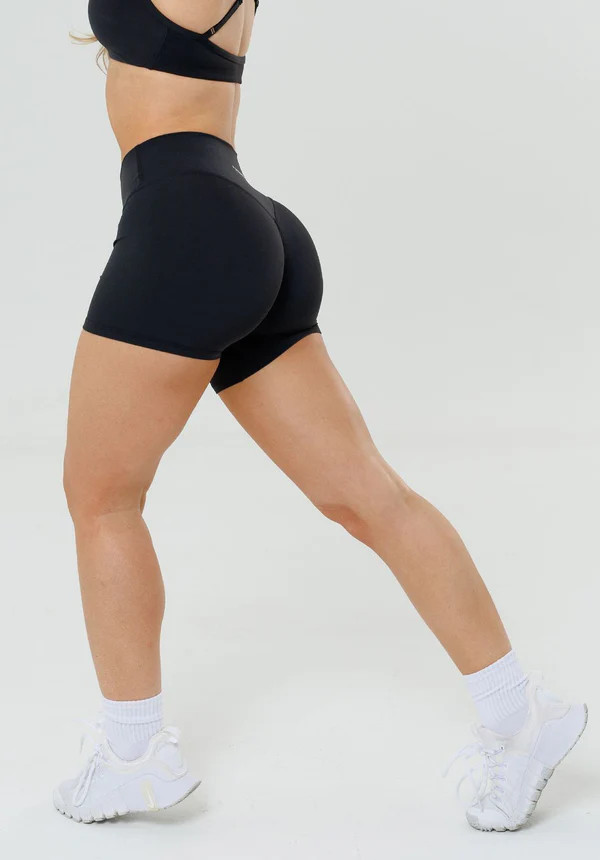 RecStretch\u2122 Original Mid-Rise Sculptseam\u00ae Plus Short 4\u201d Black | Paragon Fitwear