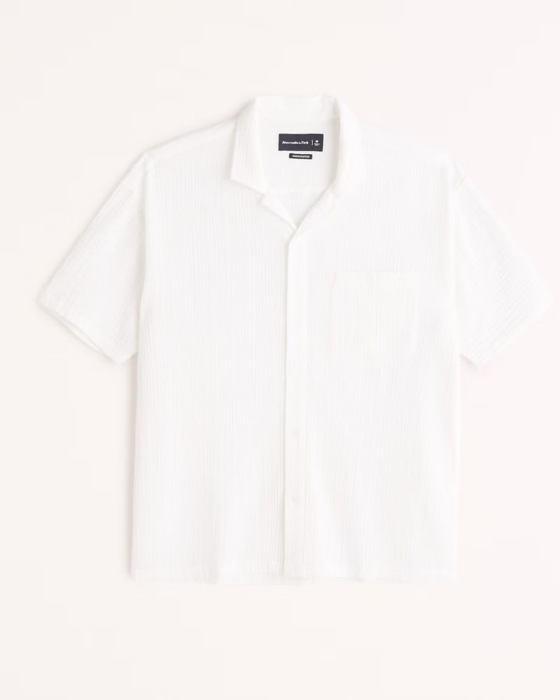 Gender Inclusive Pride Gauze Button-Up Shirt | Gender Inclusive Gender Inclusive | Abercrombie.co... | Abercrombie & Fitch (US)