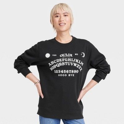Women's Ouija Board Graphic Sweatshirt - Black | Target