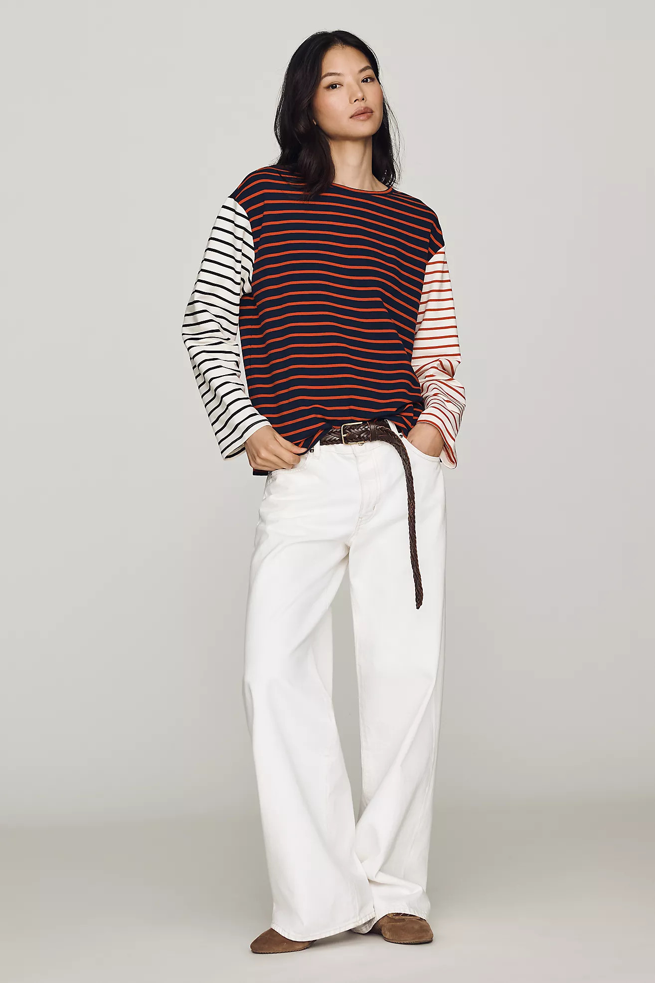 English Factory 100% Cotton Long-Sleeve Top | Anthropologie (US)