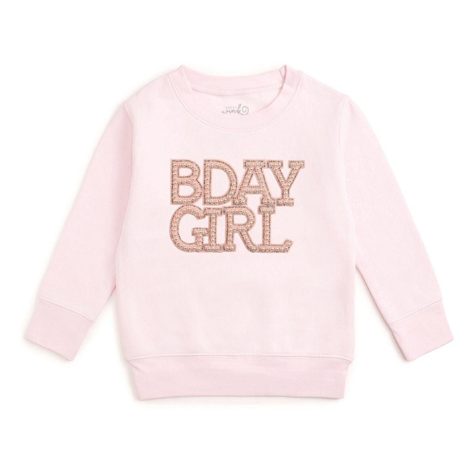 Sweet Wink | Pearl BDay Girl Patch Sweatshirt - Pink / 5/6 | Janie and Jack