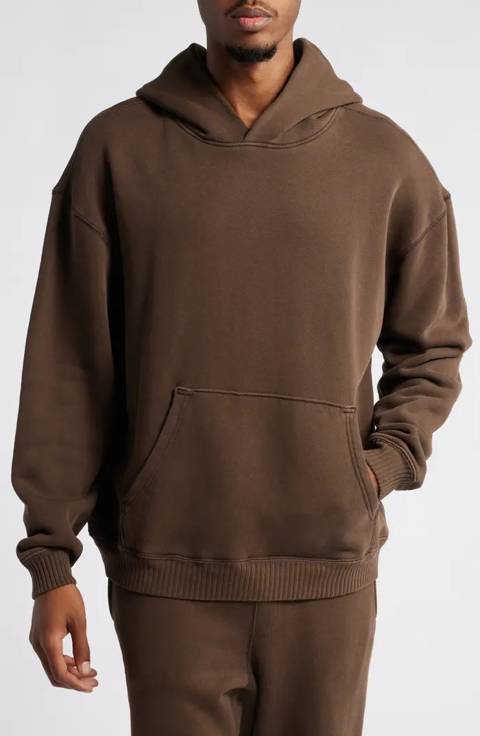 Elwood Core Oversize Organic Cotton Brushed Terry Hoodie | Nordstrom | Nordstrom