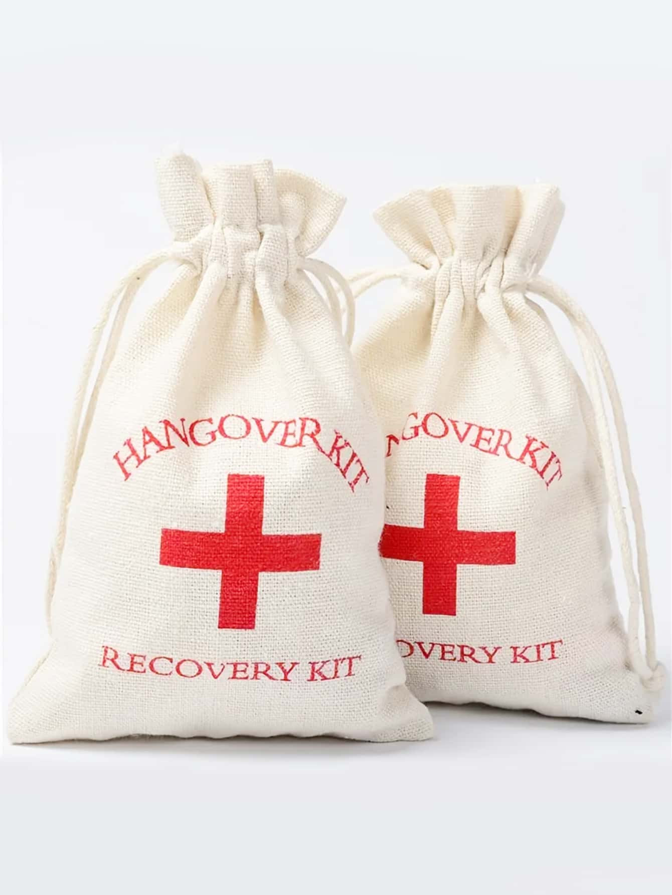 10pcs Hangover Kit Burlap Bags, Emergency Survival Kit Pouches For Bachelor/bachelorette Party Su... | SHEIN