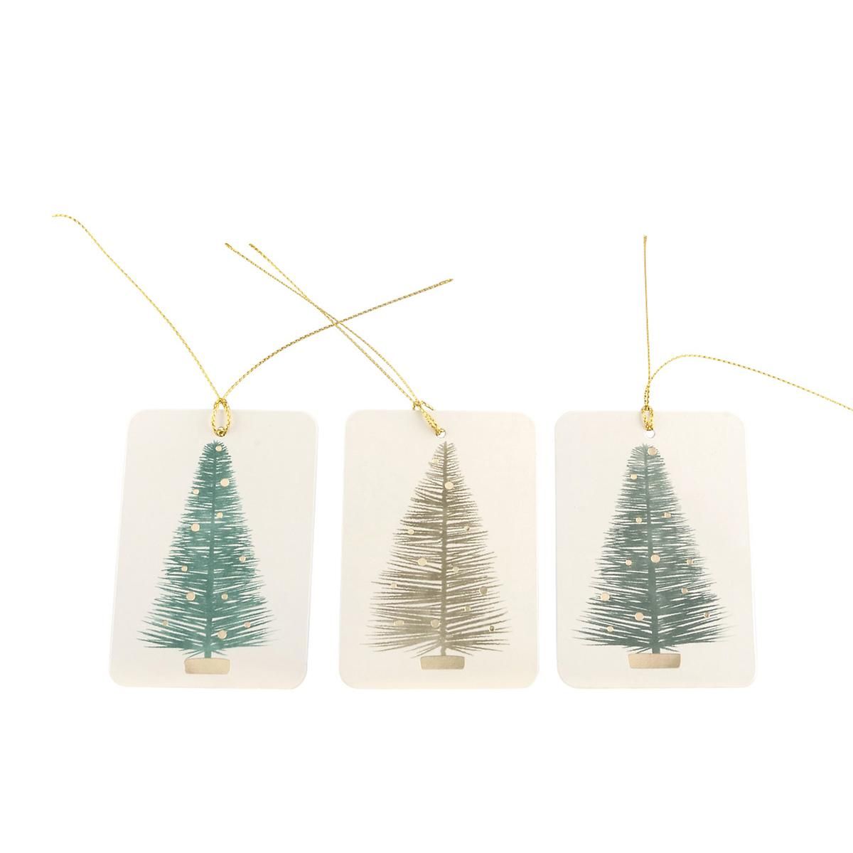 Bottle Brush Trees Gift Tags Pkg/15 | The Container Store