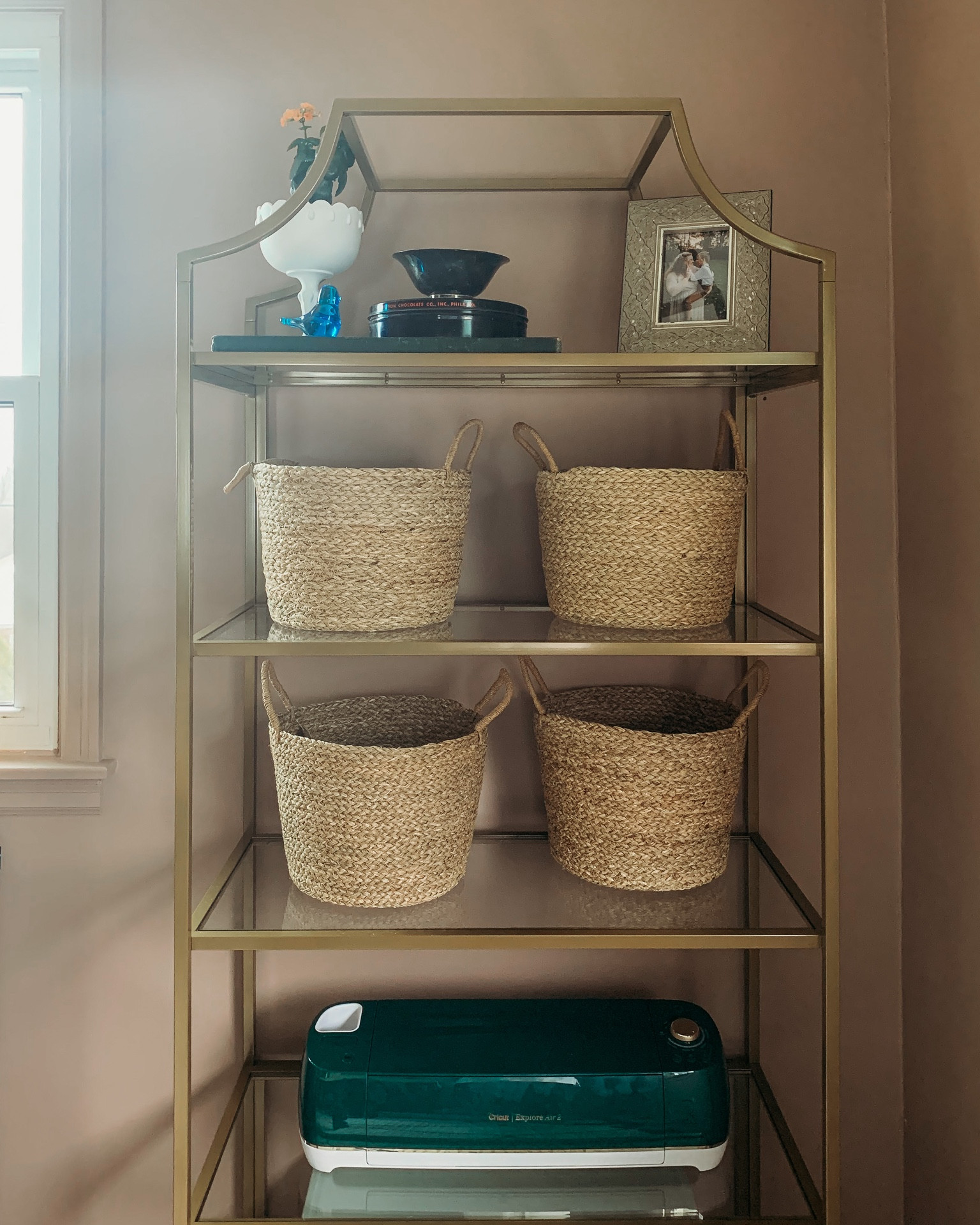 Home office craft storage and organization 
Baskets, cricut, etagere

#LTKhome #LTKunder100 #LTKFind