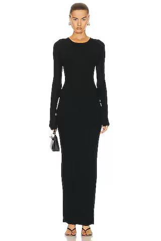 Long Sleeve Crewneck Maxi Dress | FWRD 