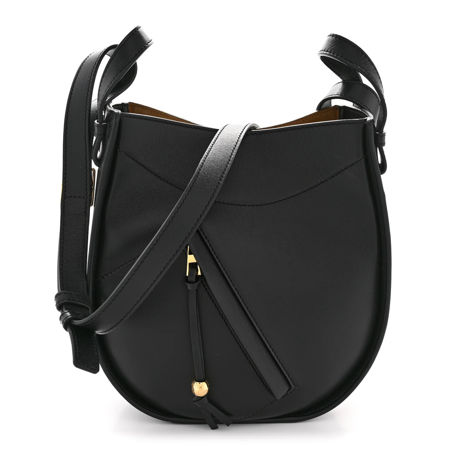 Calfskin Hammock Slice Bag Black | FASHIONPHILE (US)