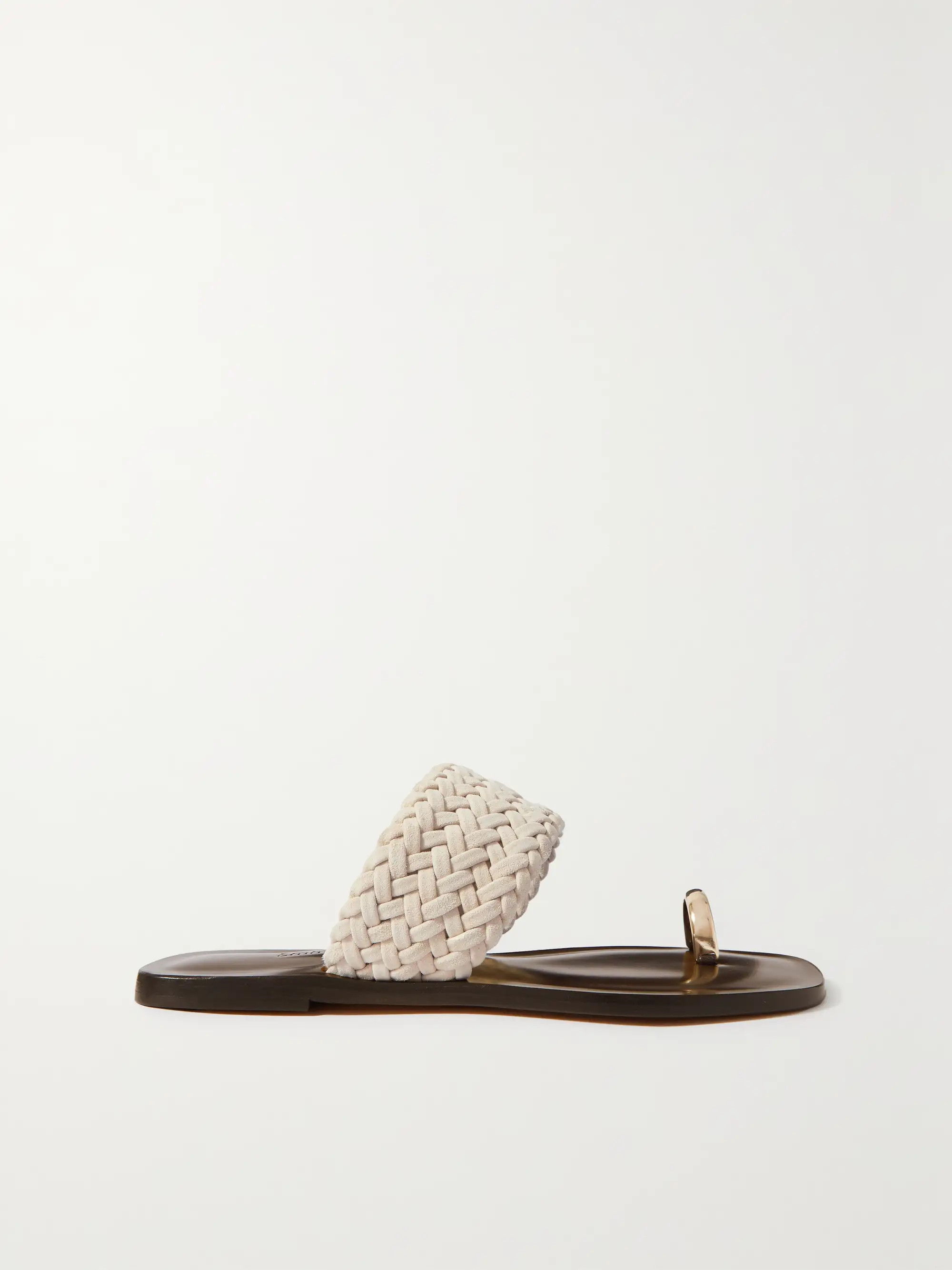 Agnes woven suede sandals | NET-A-PORTER (US)
