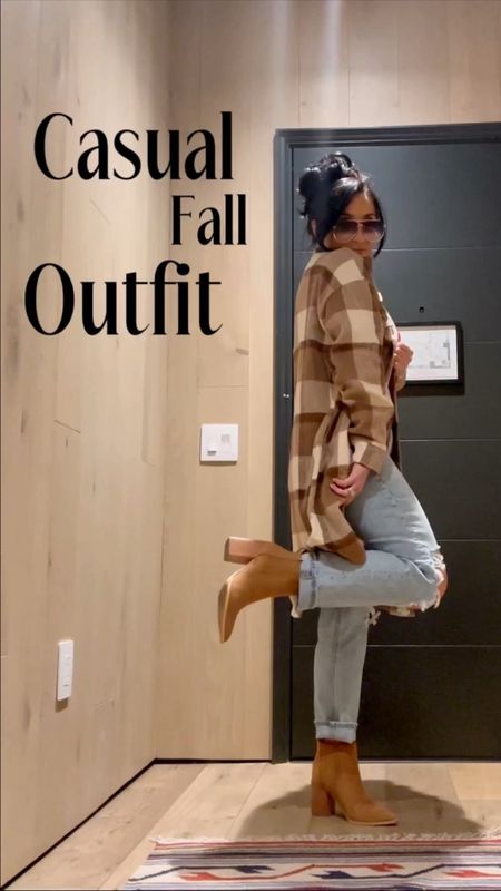 Fall outfits - Amazon finds - Amazon Shackets- fall booties - boots - fall boots - pointed toe block heel - American Eagle jeans - distressed denim - straight leg ankle Jeans - fall shoes
Outfits for Jackson hole - trench coat - long jackets - plaid jacket - wool coats - women’s fall looks - affordable fall outfits - family photos - women’s long sleeve button up 

#LTKshoecrush #LTKSeasonal #LTKfindsunder100