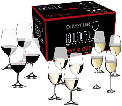 Riedel Ouverture Wine Glass, Set of 12, Red & White & Champagne | Amazon (US)