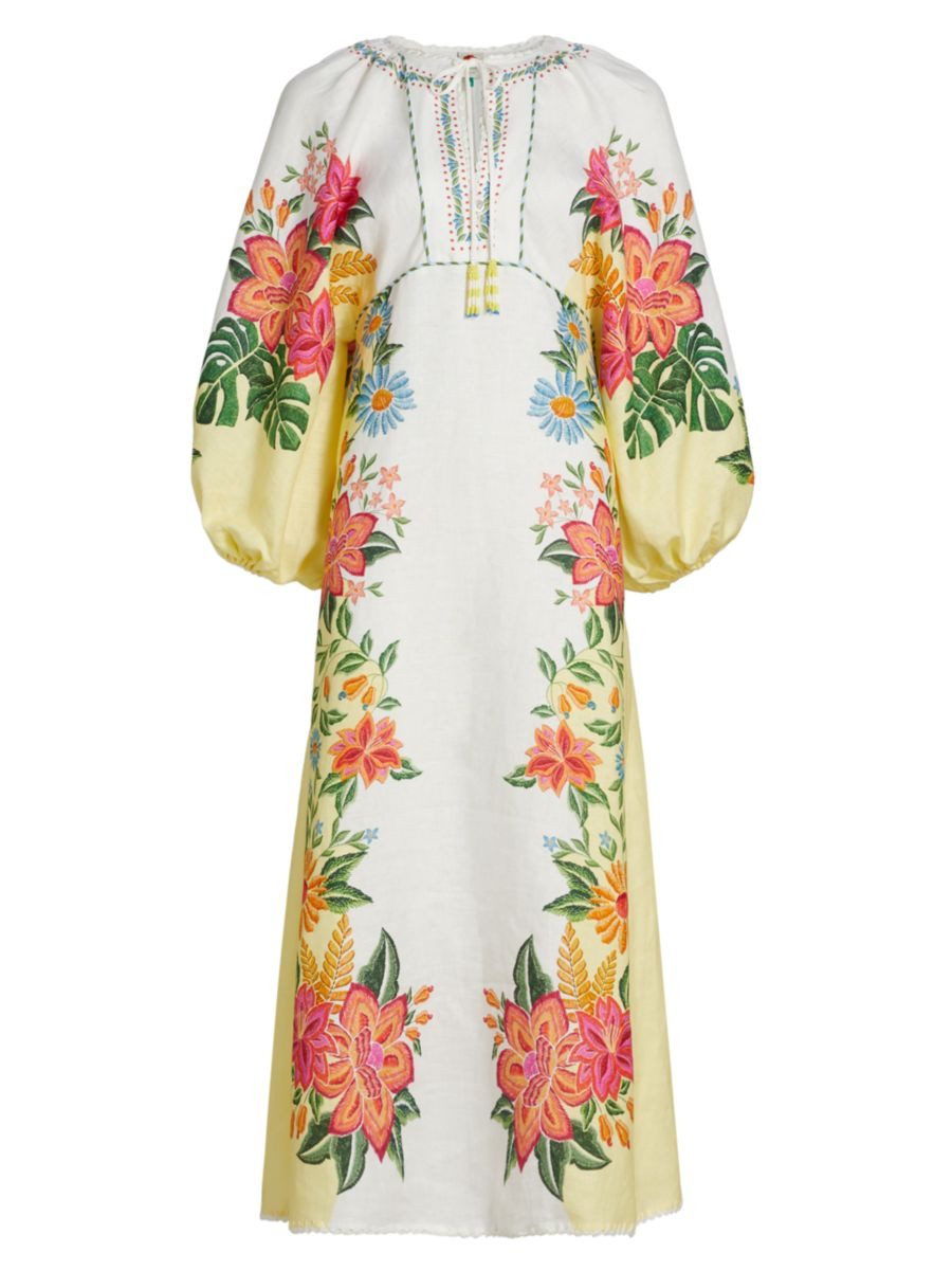Farm RioBloom Garden Midi Dress | Saks Fifth Avenue